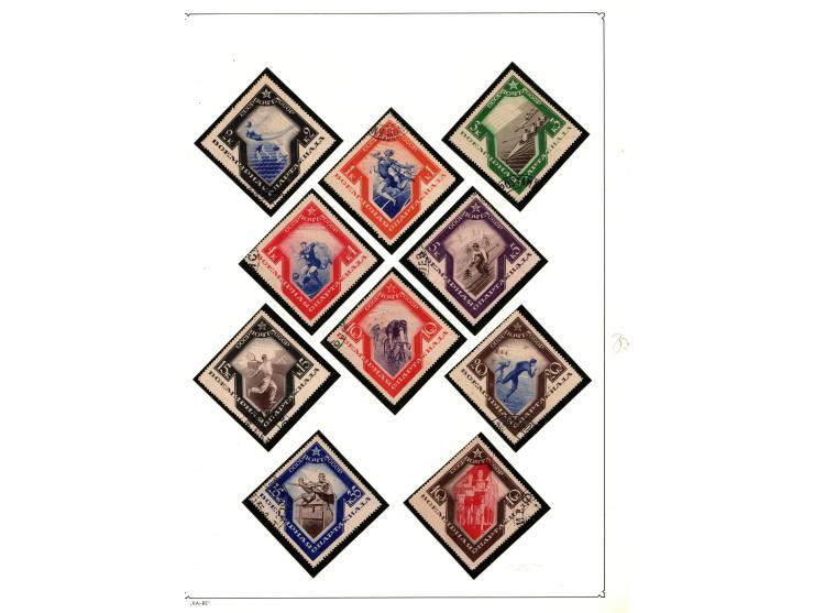 RUSSIA - 1858-1955 collection of used and unused arranged on "KA , BE"  in one album &amp;  overprinted, Perfs. and Imperf. T